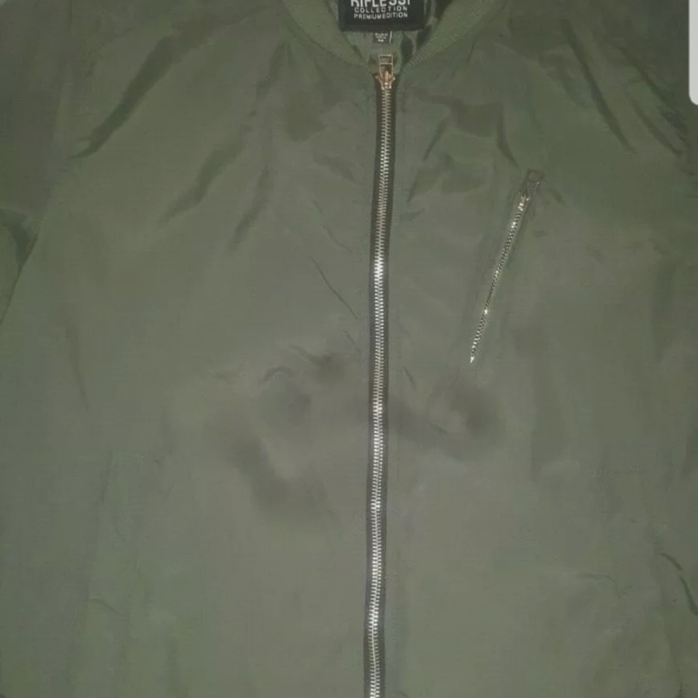 Vintage lightweight green flight jacket medium